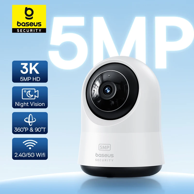 Eufy Camera E220 - Baseus 5MP 3K WiFi IP-Kamera 2,4G/5G